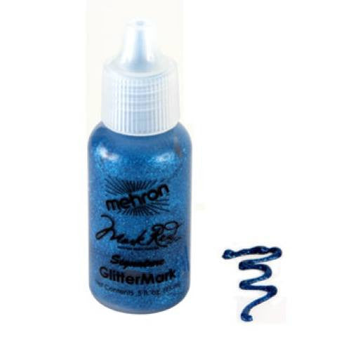 Mehron Deacon Blue GlitterMark Liquid Glitter BL (0.5 oz)