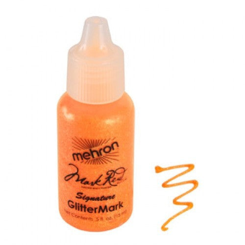 Mehron Orange GlitterMark Liquid Glitter  (0.5 oz)