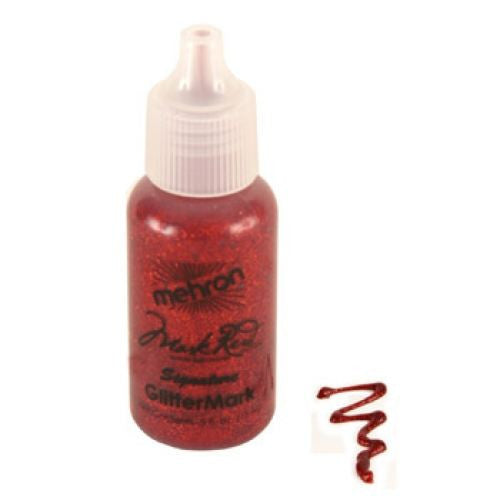 Mehron Red GlitterMark Liquid Glitter  (0.5 oz)