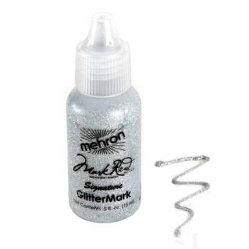 Mehron Silver GlitterMark Liquid Glitter  (0.5 oz)