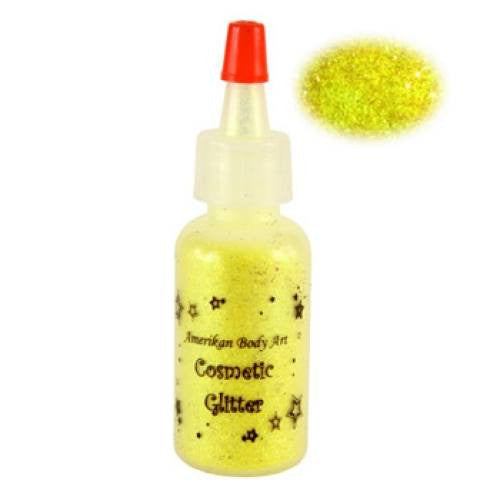 Amerikan Body Art Electric Yellow Opaque Glitter  (0.5 oz)