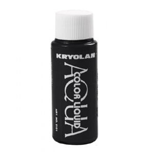 Kryolan Aquacolor Black Liquid Face Paint
