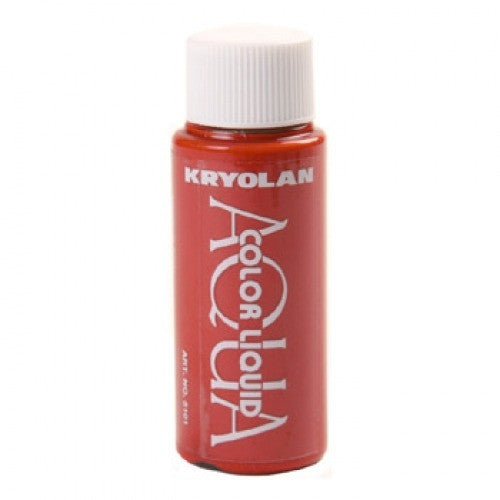 Kryolan Aquacolor Red Liquid Face Paint  (1 oz)