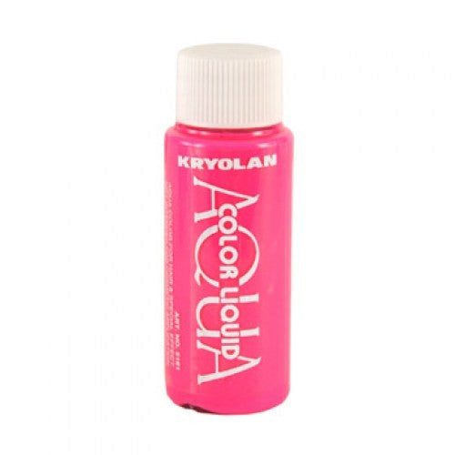 Kryolan Aquacolor Day Glow Pink Liquid Face Paint  (1 oz)