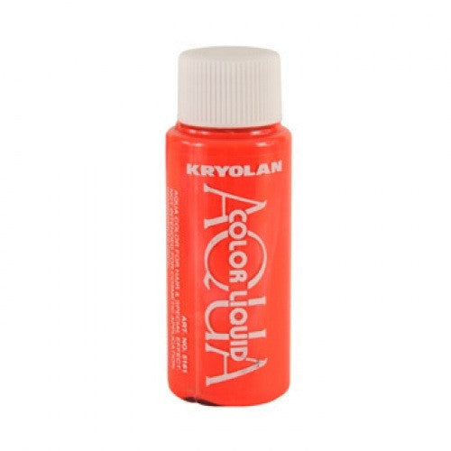 Kryolan Aquacolor Day Glow Red Liquid Face Paint