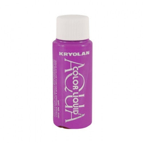 Kryolan Aquacolor Day Glow Violet Liquid Face Paint  (1 oz)