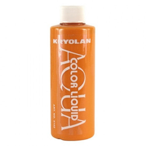 Kryolan Aquacolor Orange Liquid Face Paint  (4 oz)