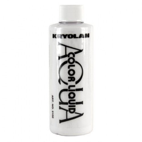 Kryolan Aquacolor White Liquid Face Paint  (4 oz)