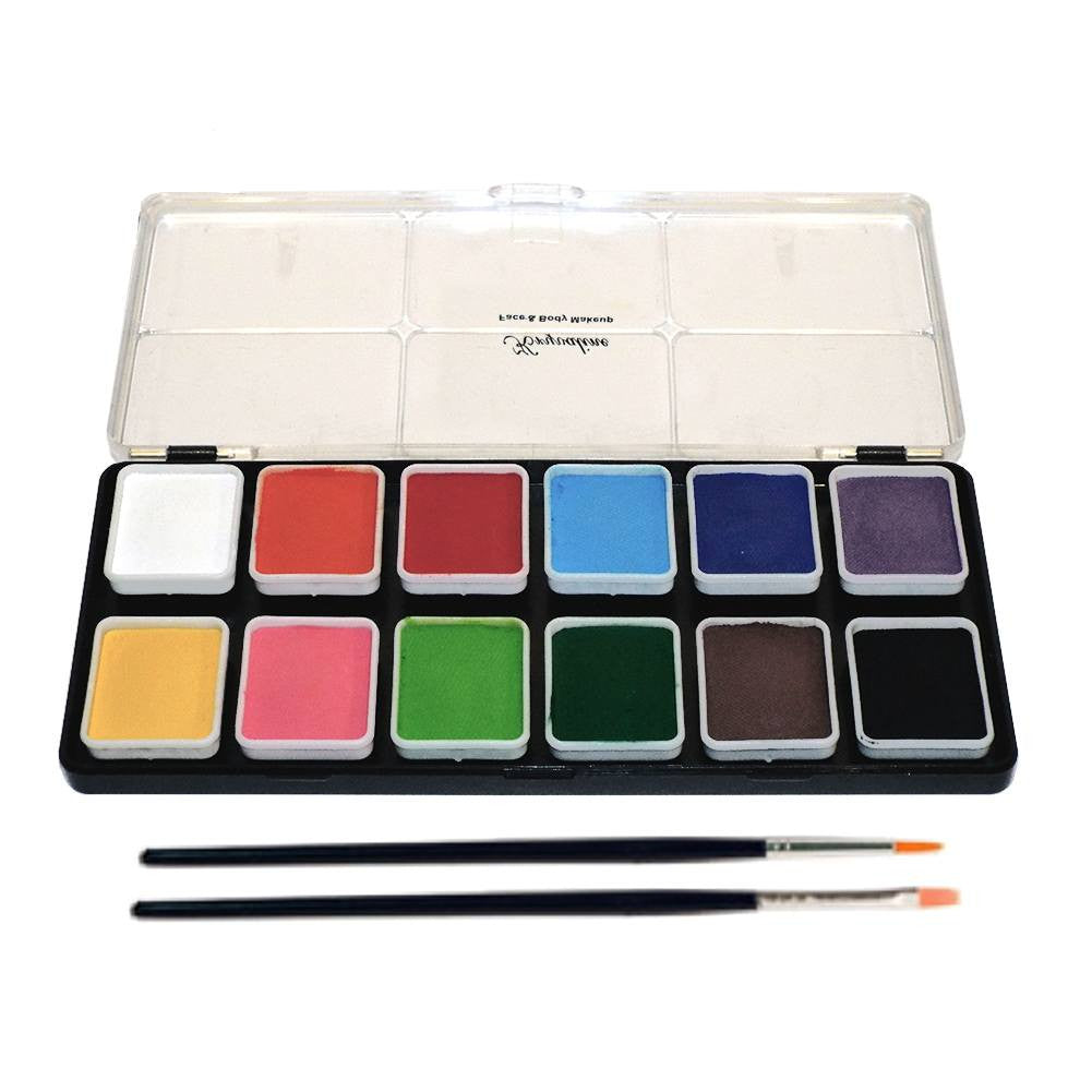 Kryvaline 12 Color Regular Face Paint Palette (6 gm each)