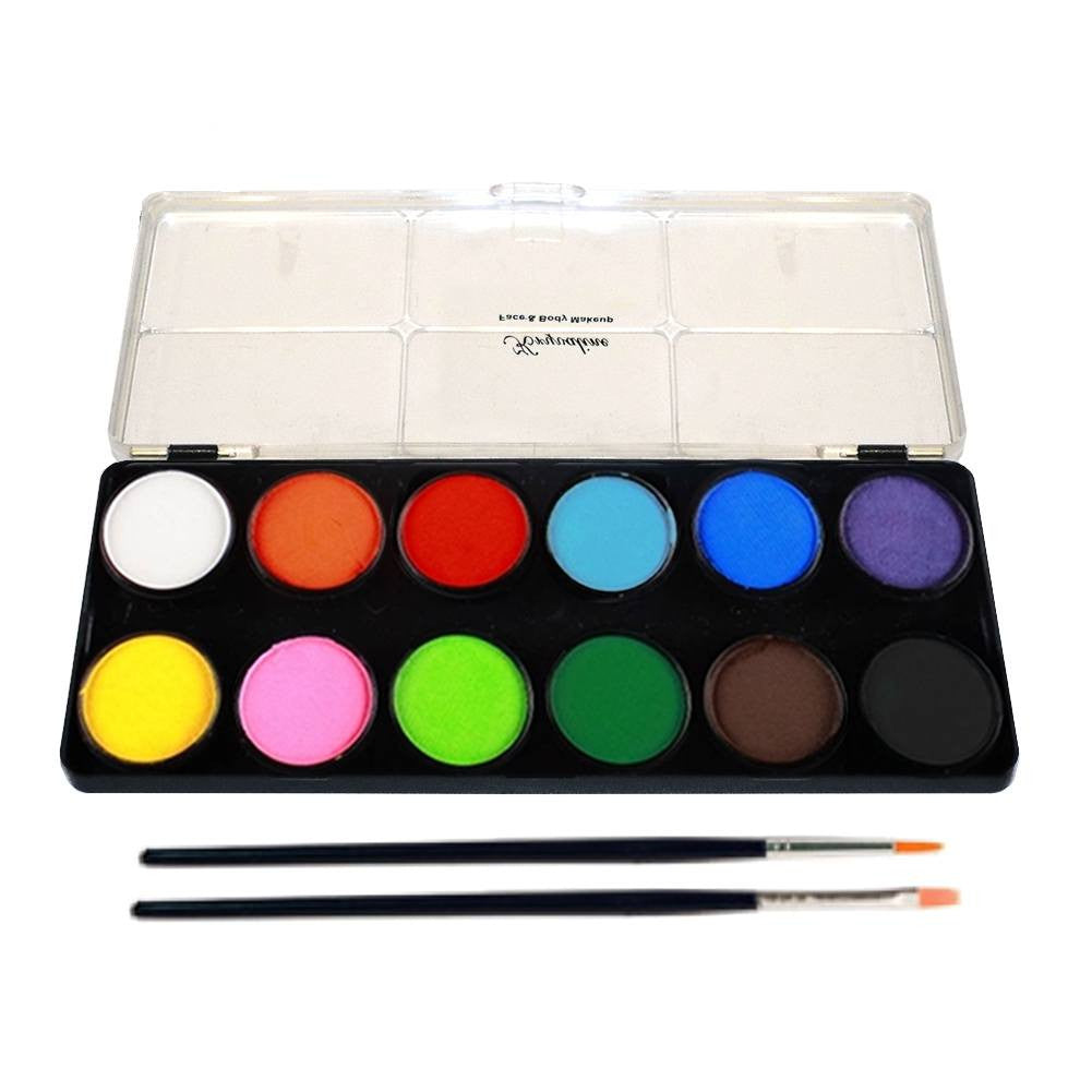 Kryvaline 12 Color Regular Face Paint Palette (10 gm each)
