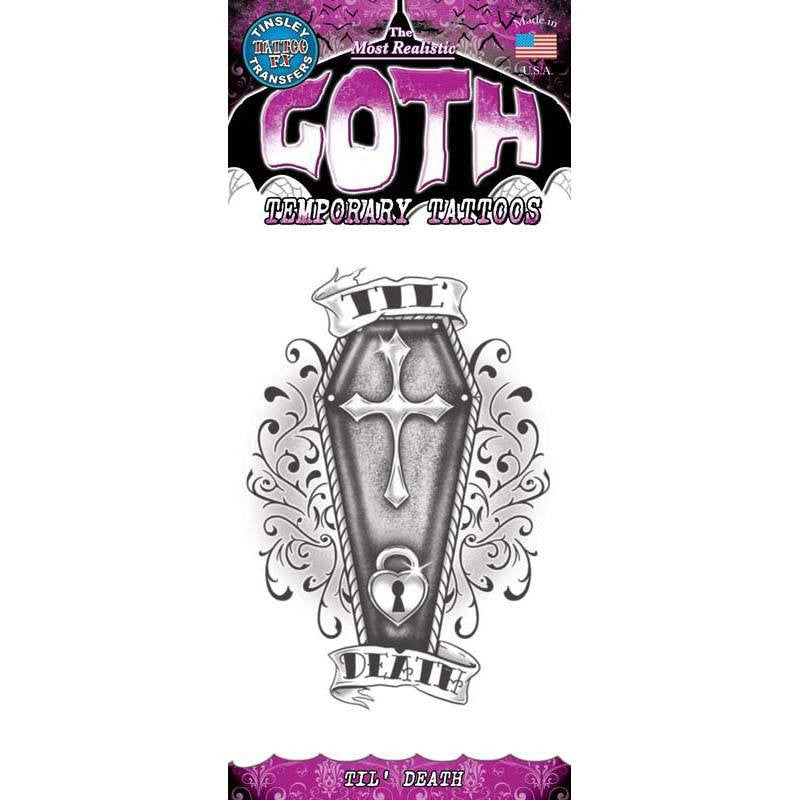 Tinsley Transfers Til Death Gothic Temporary Tattoo
