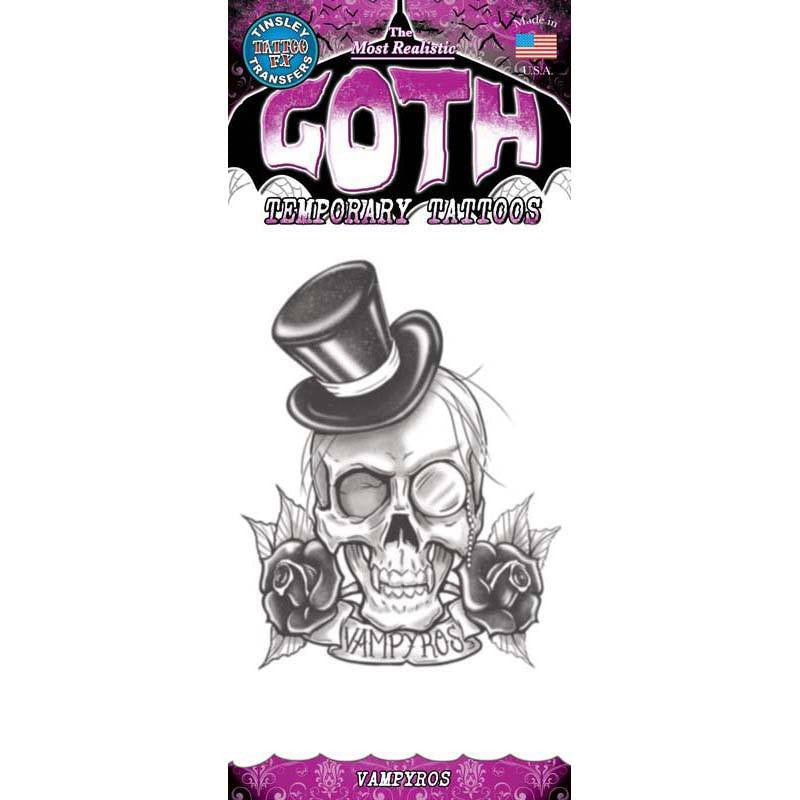 Tinsley Transfers Vampyros Gothic Temporary Tattoo