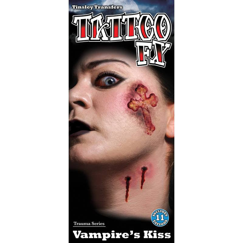 Tinsley Transfers Vampire Kiss Gorywood Temporary Tattoo