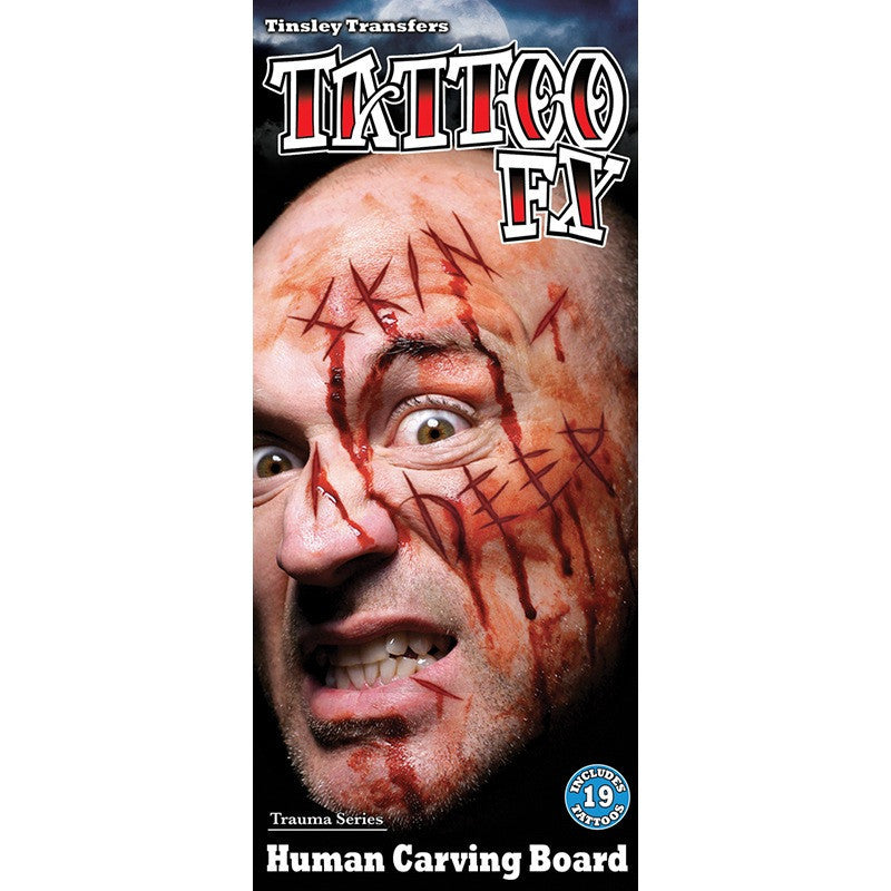 Tinsley Transfers Carving Board Gorywood Temporary Tattoo