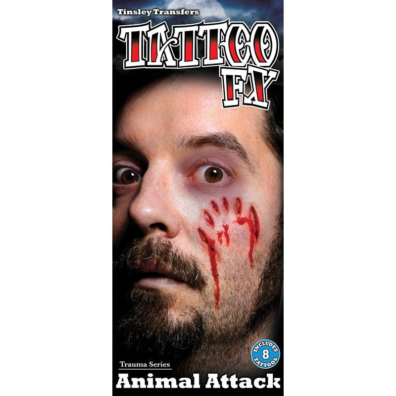 Tinsley Transfers Animal Attack Gorywood Temporary Tattoo