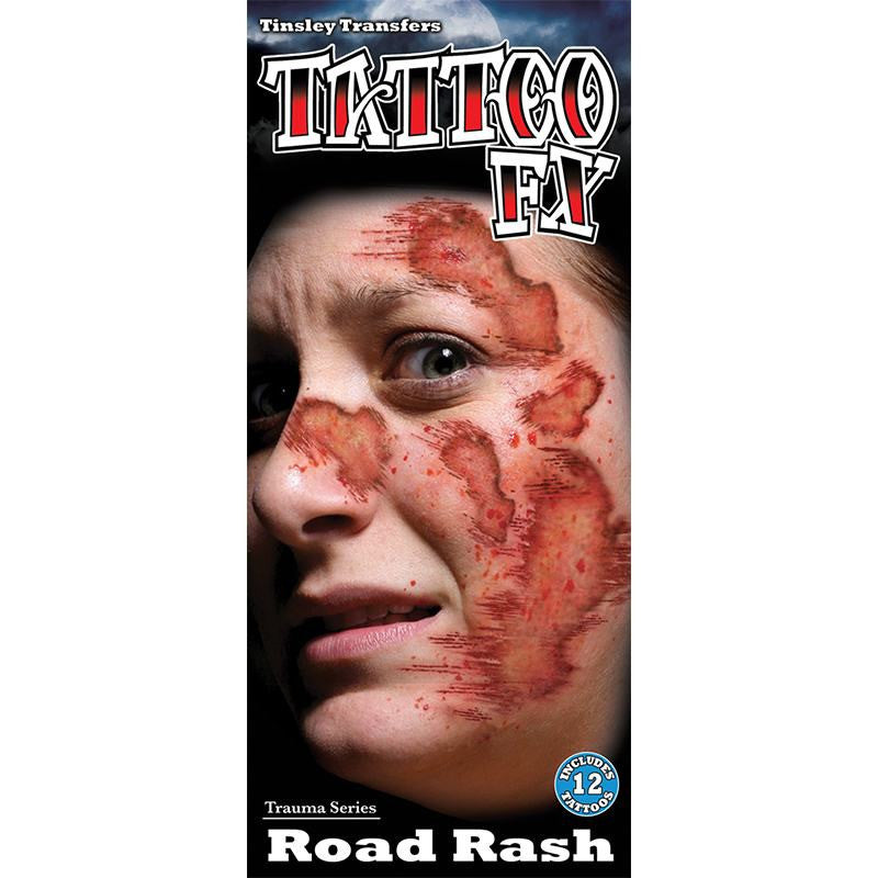 Tinsley Transfers Road Rash Gorywood Temporary Tattoo