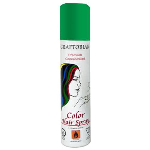 Graftobian Green Color Hair Spray  (5 oz)