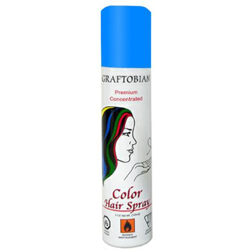Graftobian Fluorescent Blue Color Hair Spray  (5 oz)