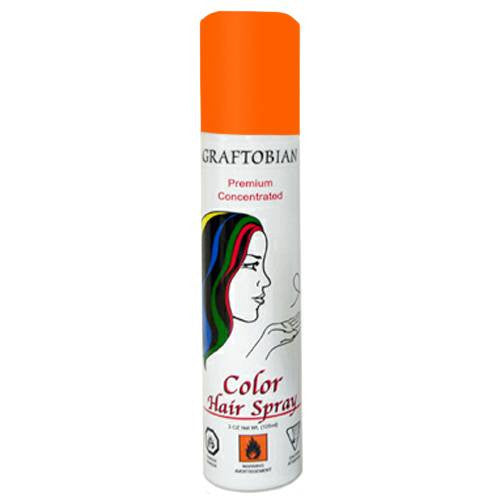Graftobian Fluorescent Orange Color Hair Spray  (5 oz)