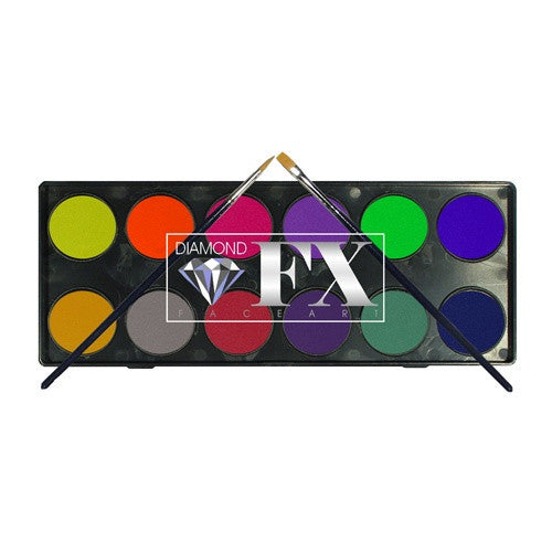 Diamond FX 12 Color Neon/Metallic Palette (10 gm each)
