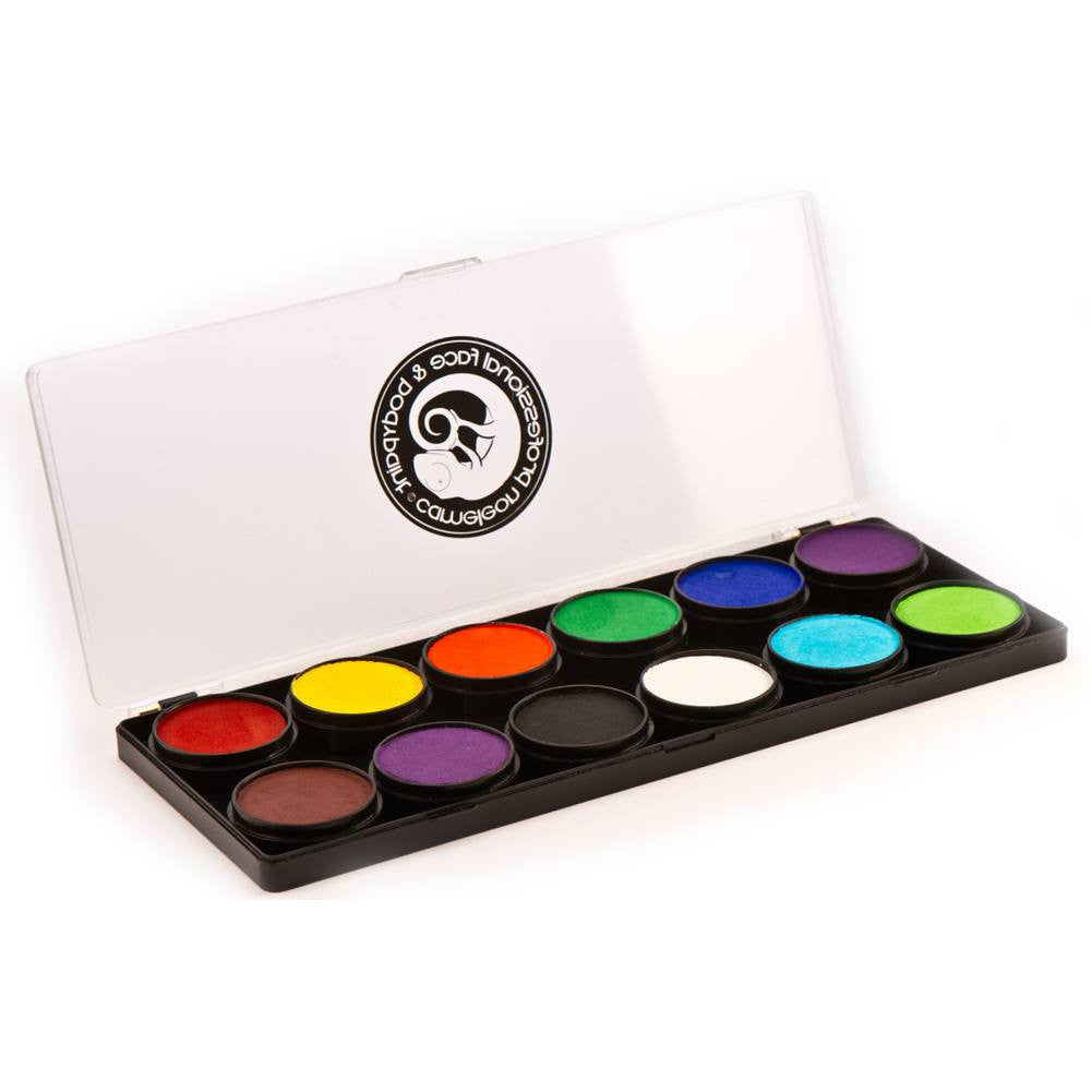 Cameleon 12 Color Base Face Paint Palette (10 gm each)