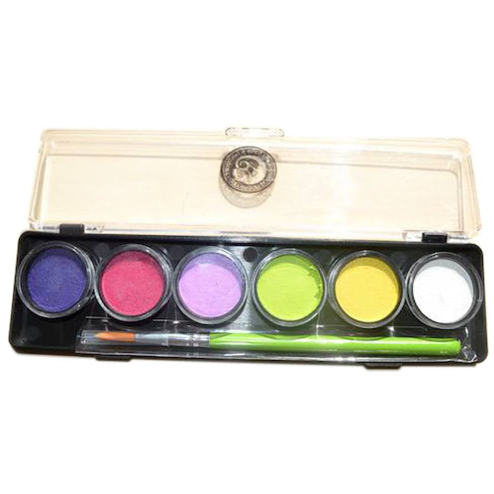 Cameleon 6 Color Bubble Box Mini Face Paint Palette (8 gm each)