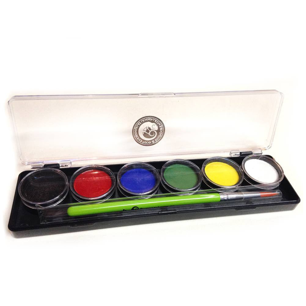Cameleon 6 Color Easy Mini Face Paint Palette (8 gm each)