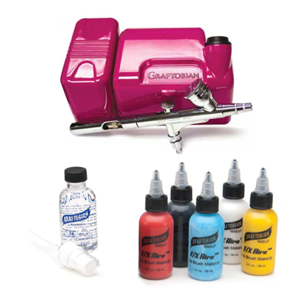 Graftobian Hot Pink Walk Around FX Aire Airbrush System