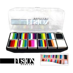 Fusion Body Art Spectrum Palette - Rainbow Explosion (12 Cakes/10 gm)