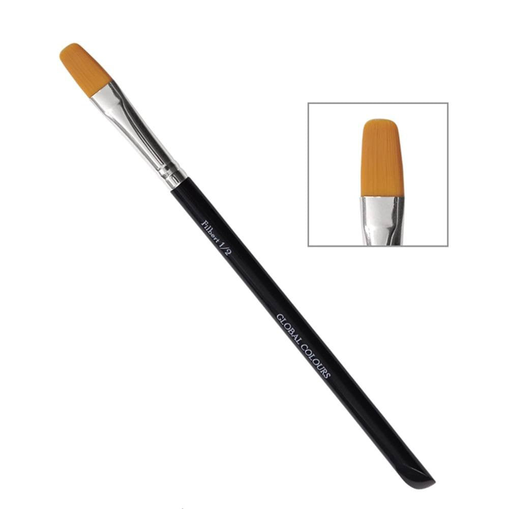 Global Brushes - 1/2" Filbert