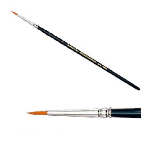 Kryolan Round Fine Point #1 Brush (1/16")