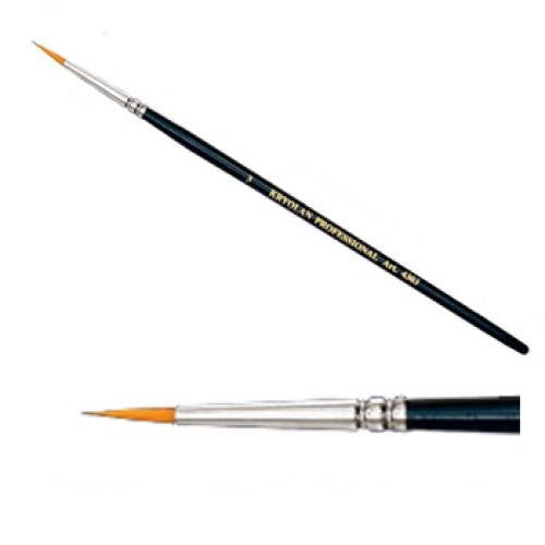 Kryolan Round Brush #3 (1/8")