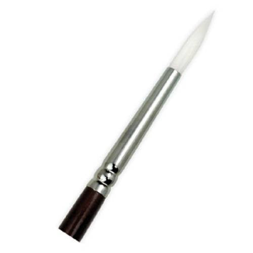 White Round Taklon Brush #2 (1/16")