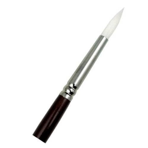White Round Taklon Brush #5 (3/16")