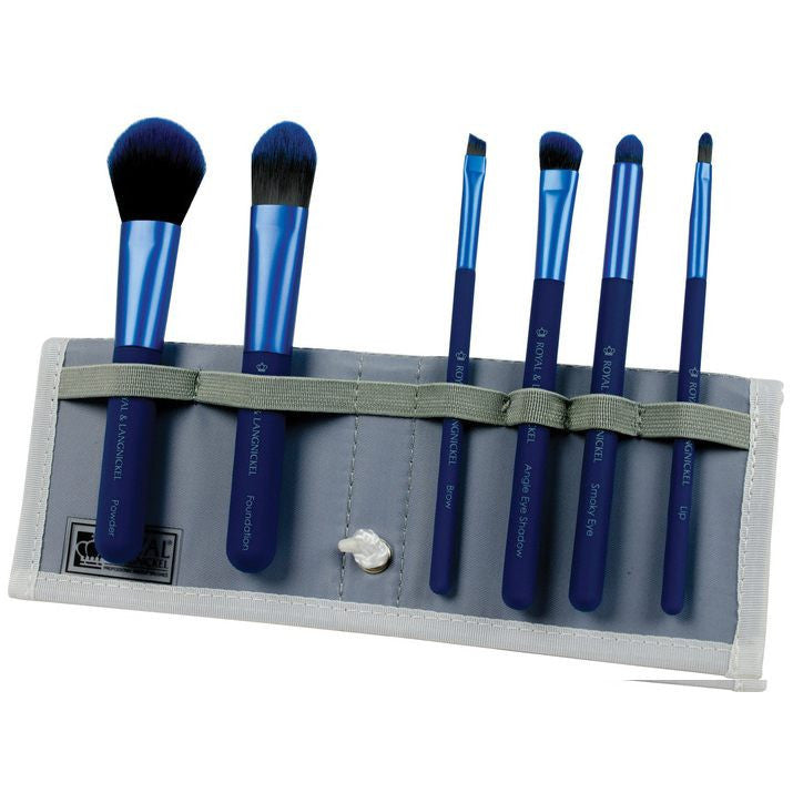 Royal and Langnickel MODA 7 Piece Total Face Blue Brush Set