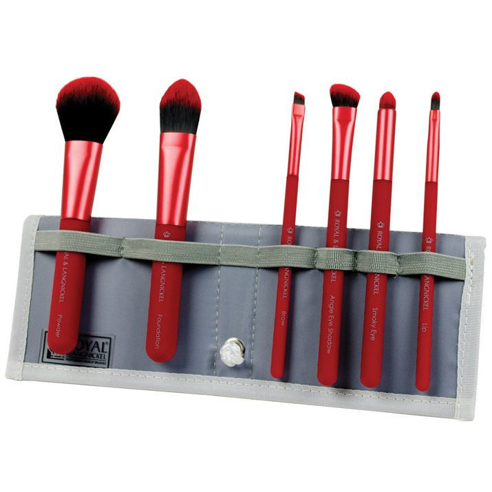Royal and Langnickel MODA 7 Piece Total Face Red Brush Set