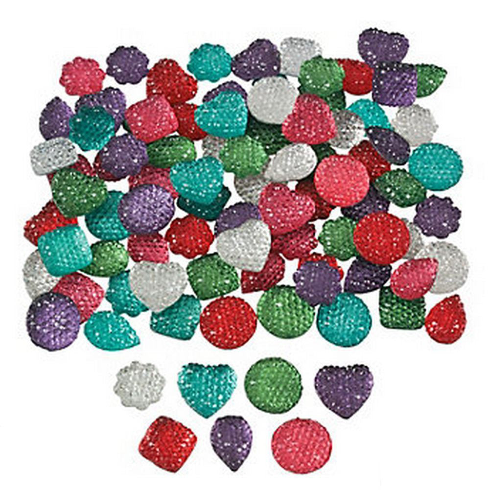 Self Adhesive Acrylic Face & Body Blings - Bumpy (25/pack)