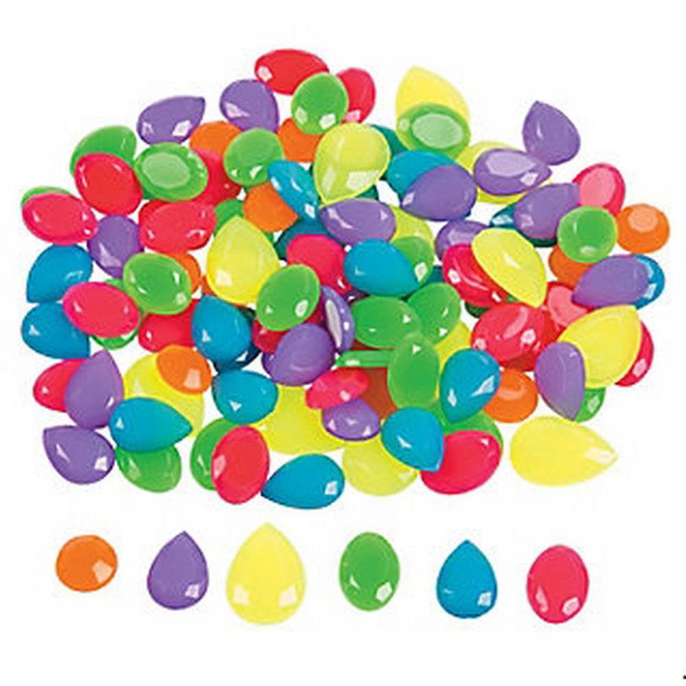 Self Adhesive Plastic Face & Body Blings - Neons (25/pack)