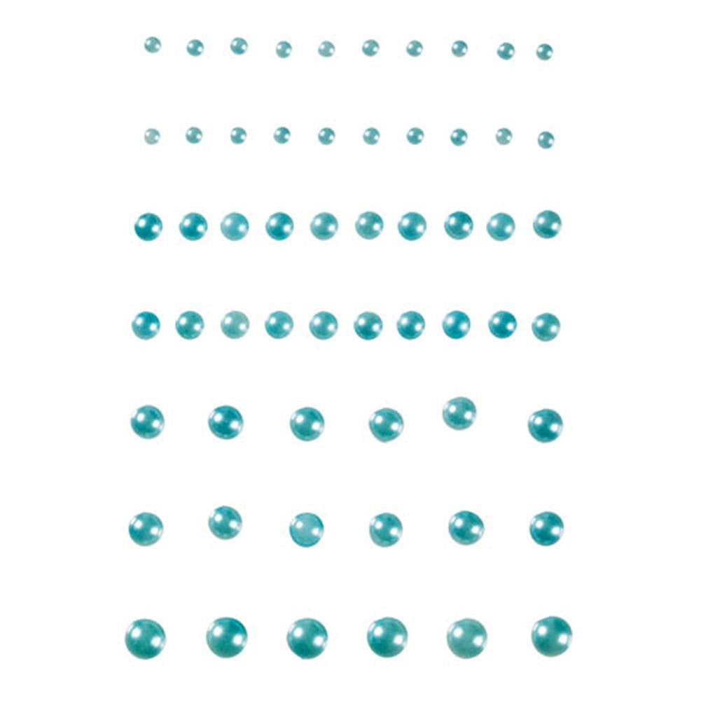 Self Adhesive Pearl Face & Body Blings - Light Blue (58/pack)