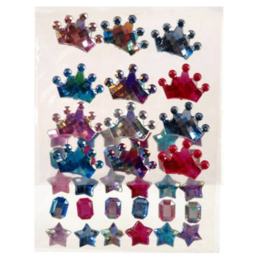 Self Adhesive Rhinestone Blings - Tiara/Gem/Star (42/pack)
