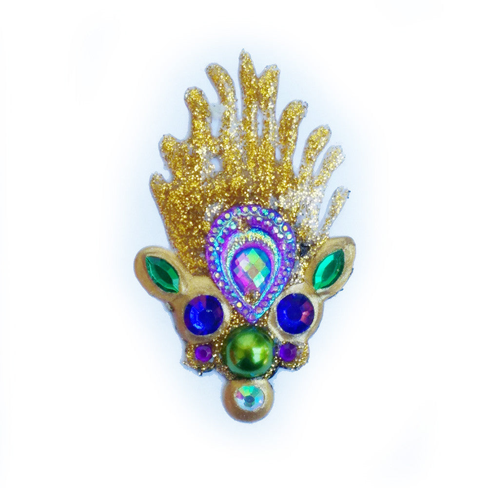 Parading Peacock Bling Cluster