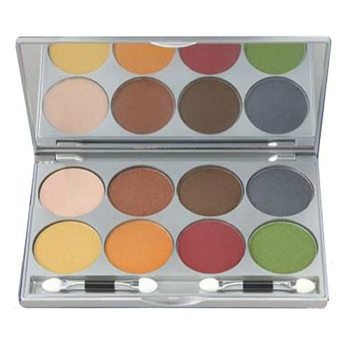 Kryolan 8 Color Warm Viva Pro Pressed Powder Palette 9108-FR2