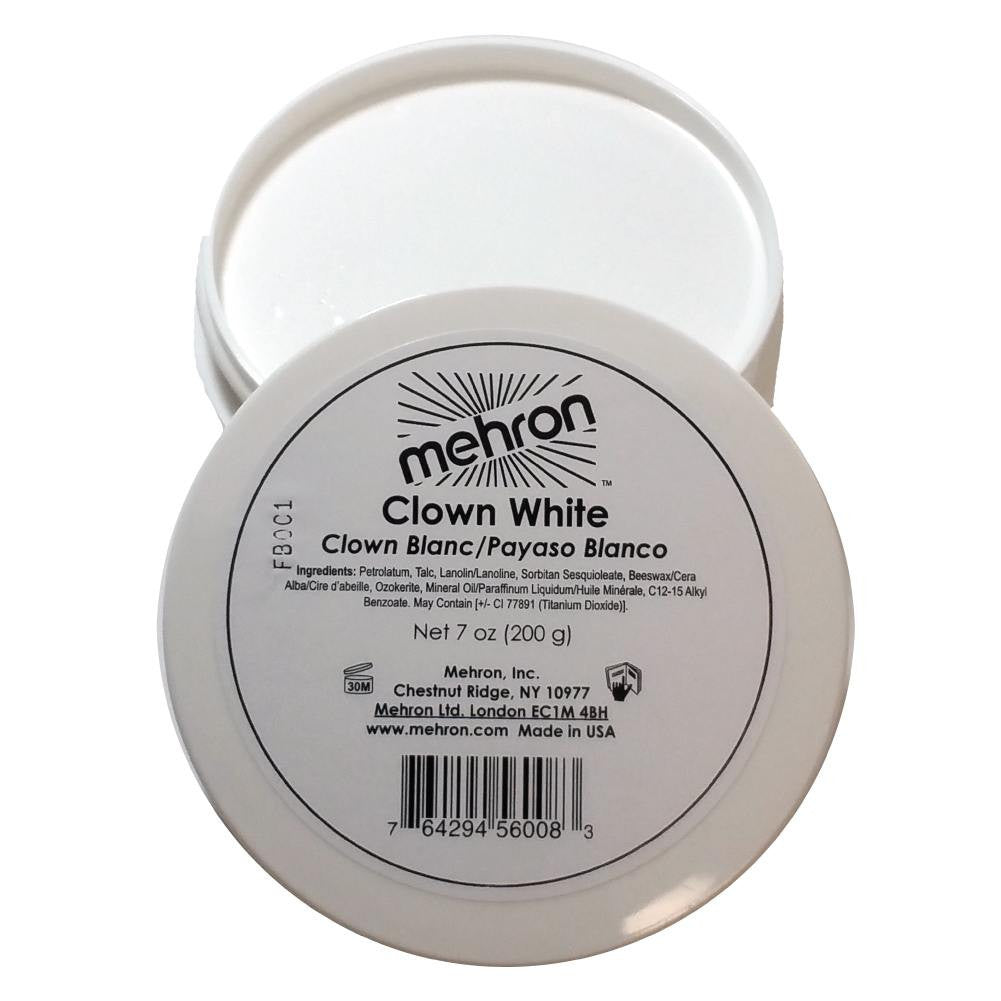 Mehron Clown White Cream Makeup (7 oz)