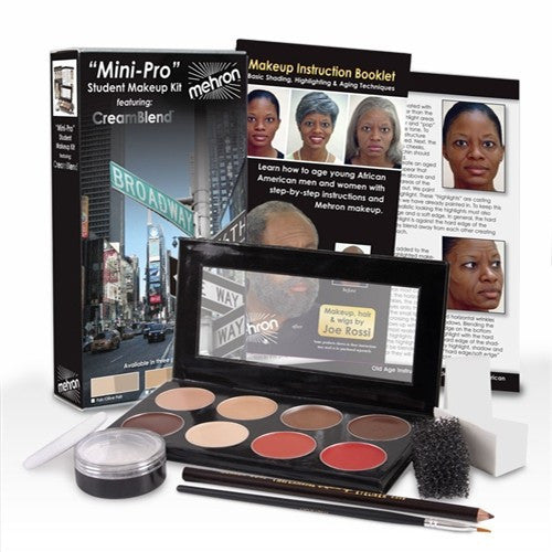 Mehron MiniPro Medium Dark/Dark Complexion Makeup Kits KMP-B