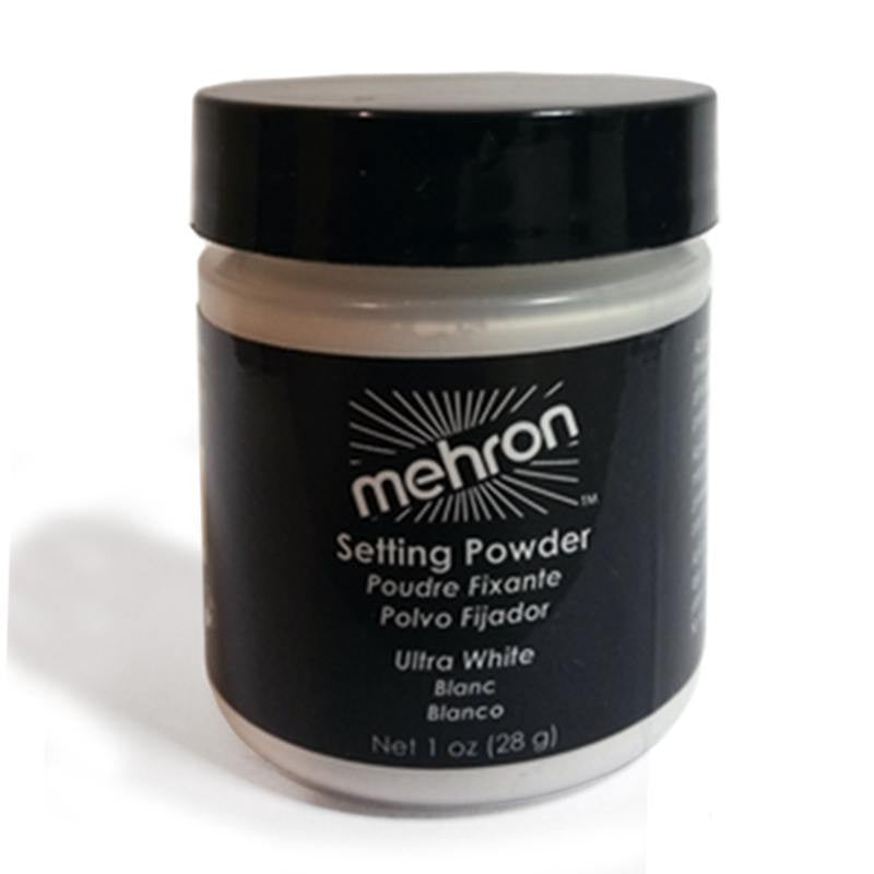 Mehron White UltraFine Makeup Setting Powder (1 oz)