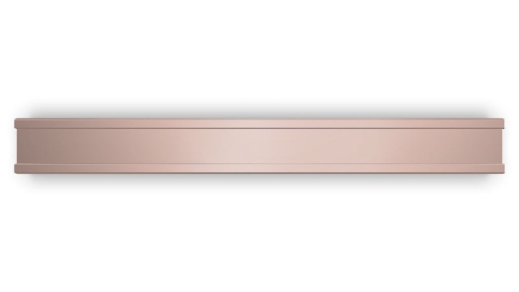 MEDIUM SKINNY SILVER BANGLE (ROSE)