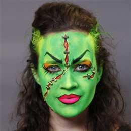 Diamond FX Blacklight Female Frankenstein Makeup Kit